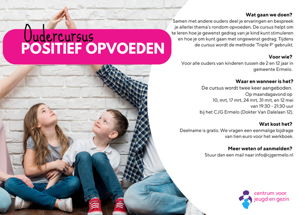 OUDERCURSUS Triple P voor Ermelo voorjaar 2025