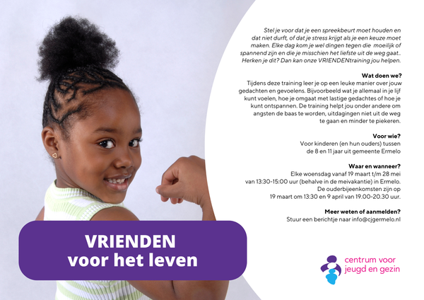 Flyer voorjaar 2025 Vriendentraining